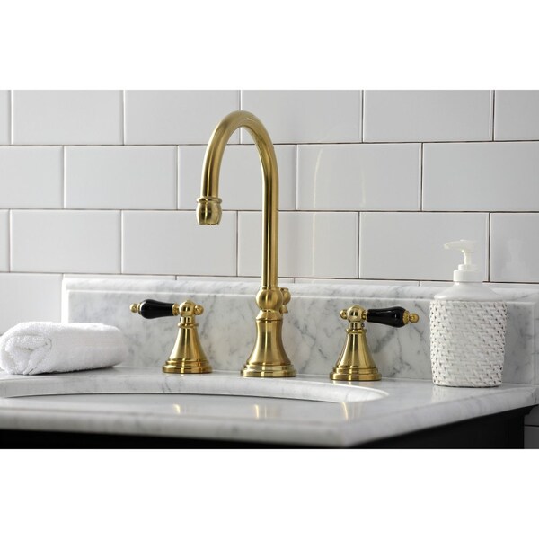 KS2987PKL Duchess Widespread Bathroom Faucet W/ Brass Pop-Up, Brass